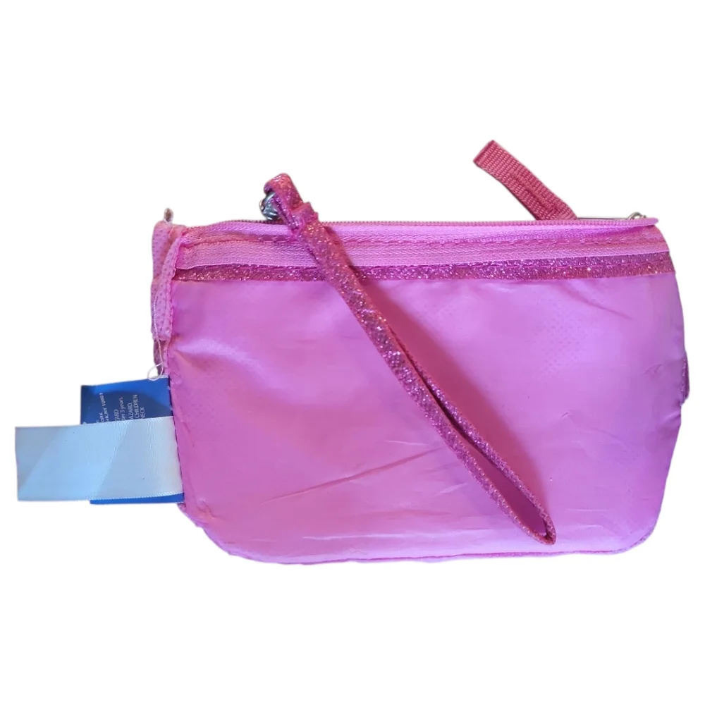 Frozen Girls Pink Purse Small Zipper Wristlet Elsa Anna Pink Disney Princess